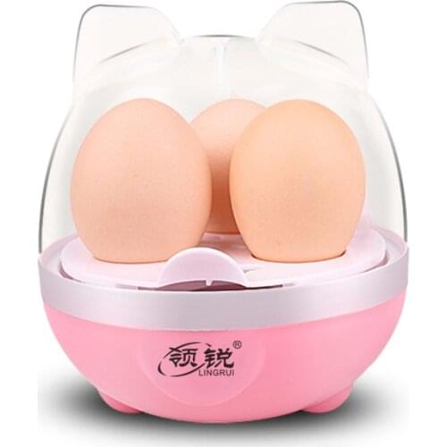 ZK30 Egg Boiler Electric Egg Cooker Steamer 3 Eggs Capacity Poacher Multifuctional Corn Milk Heating Breakfast Machine