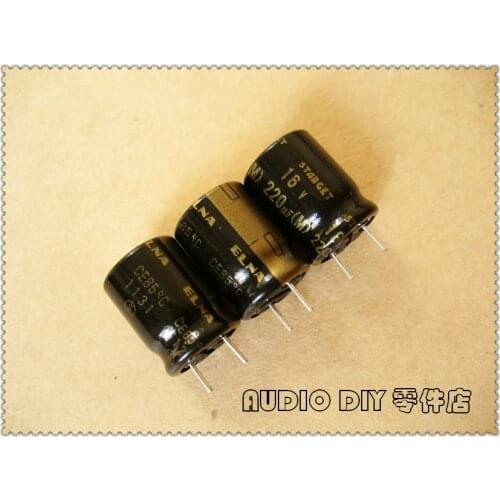ELNA black gold letter STARGET 220uF 16V220uf audio electrolytic capacitor