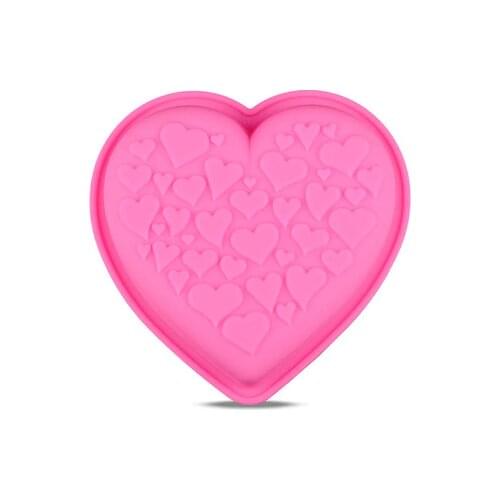 Cake Mould Heart Shaped Silicone Cake Mold Baking Tools For Cakes Heart Pizza Molds Bakeware For Big Muffin Moulds H899