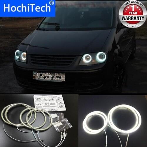 HochiTech for Volkswagen VW Touran 2004-2007 Ultra bright SMD white LED angel eyes 12V halo ring kit daytime running light DRL