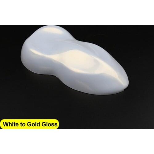 Carbins Film White Chameleon Glossy White to Gold Best Car Wraps Roll Material Auto Styling Decal Shop