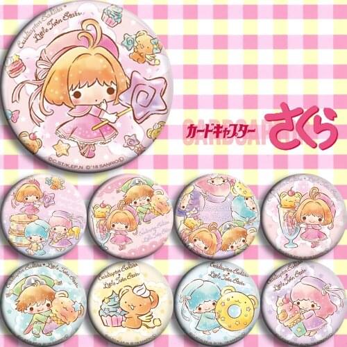 Brdwn Card Captor Sakura Kinomoto Sakura Daidouji Tomoyo Li Syaoran Cosplay Badge