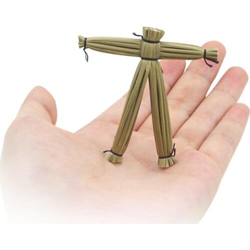 Straw Voodoo Doll Magic Tricks Doll Props Mentalism,Close Up Magic Stage Accessories Comedy Amazing Toys April FoolS Day