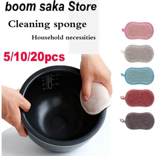 Hot !wholesale Household Magic Sponge For Moving Kitchen Accessories Bathroom Cleaning scourer pan brush Dropship Scouring Pad