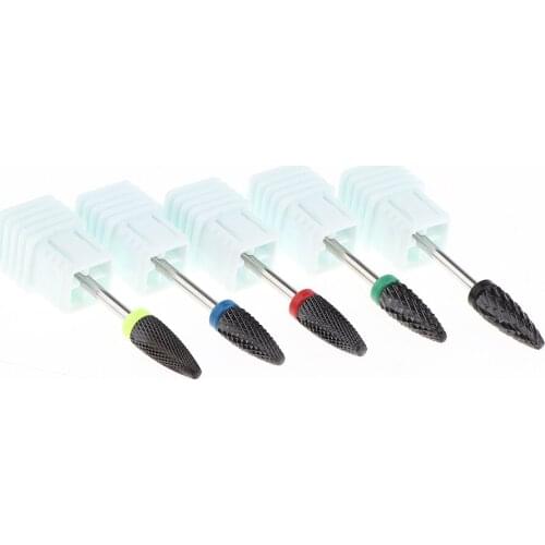 5-Piece Set Professional Ceramic Nail Bits Removing Dead Skin Nail Drill Bit Kit DIY Manicure Exfoliate Reshaping Tool