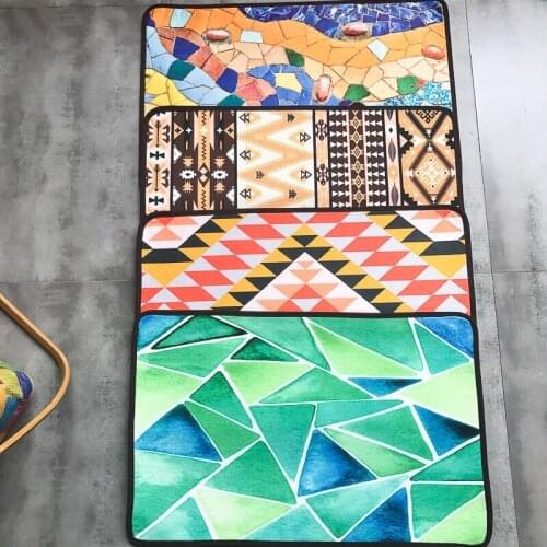 Non Slip Door Mat kitchen rugs welcome mats for front door Anti-Slip washable Entrance Home Decor Bathroom Modern Geometric