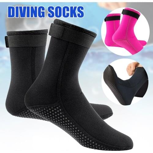 Diving Socks Cold-proof 3mm Neoprene Adult Children Warm Waterproof Non-slip, Diving Wear-resistant Snorkeling Swimming Socks