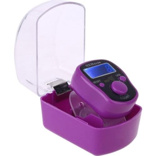 Portable Wrist Digital Electronic Counter with LED Light and Sound Finger Tool X4YD