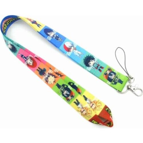 Anime My Hero Academia Boku No Hero Academia Lanyards Neck Strap Mobile Phone Key Chain