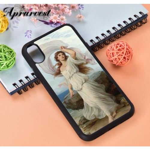 Aprarvest Goddess Silicone Rubber Phone Case Cover For iPhone 6 6S 7 8 PLUS X XS XR 11 12 MINI PRO MAX