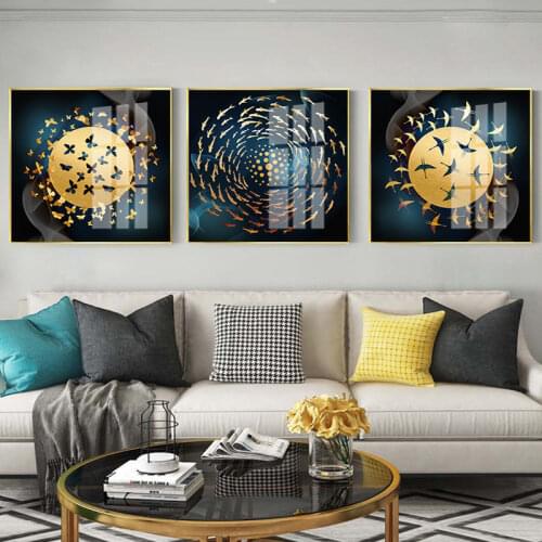 Modern Minimalist Living Room Poster Abstract Home Decoration Light Luxury Sofa Background Wall Printing Hanging Painting Core