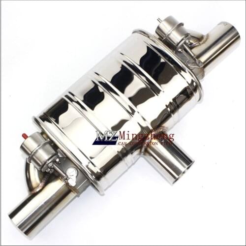 2.5" Exhaust System Stainless Steel T Pipe Electric Exhaust CutOut Out Valve With Electronic Remote Control Switch exhaust pipe