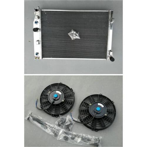 High Quality 1997-2004 Aluminun Radiator +2*FAN For CORVETTE Z06 C5 350 5.7L V8 97 98 99 00 01 02 03 04