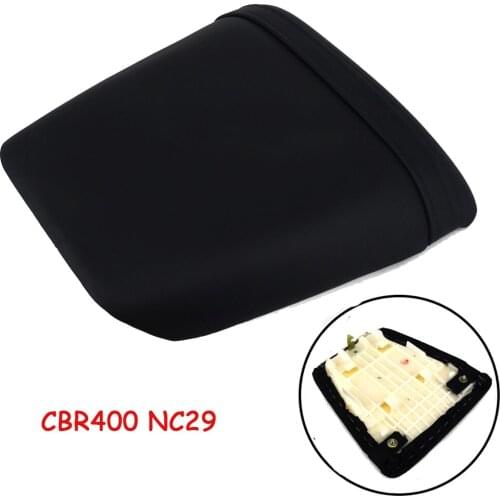Motorcycle Rear Passenger Cushion Pillion Seat Pad Leather Seat Pillion For Honda CBR400 CBR 400 NC29