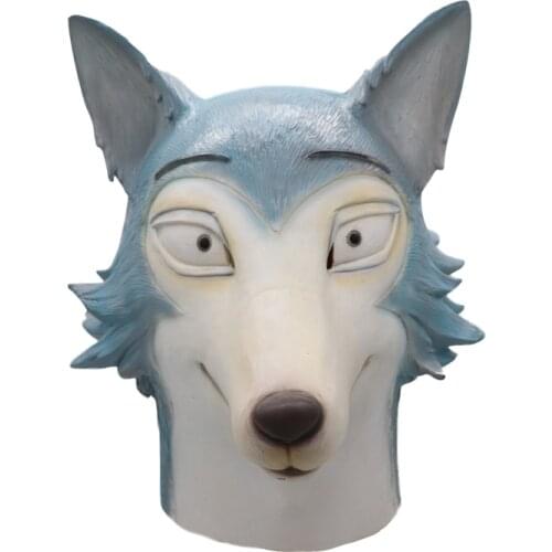Animal Anime BEASTARS Legoshi The Wolf Face Mask Cosplay Animal Latex Masks Props