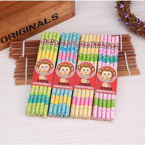 100pcs wooden standard pencil HB material non-toxic school writing drawing pencil