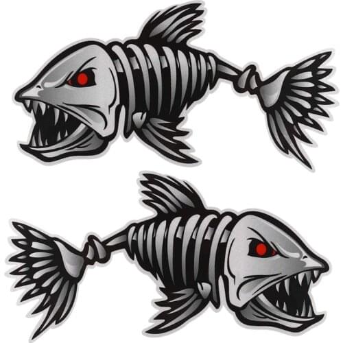 2Pcs/Set Decals Sticker for Canoe Kayak Boat Fishing Canoe Graphics Car Reflective Graphics Sticker Accessories