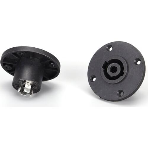 2pcs/lot 4 Pin Speakon Female Jack Socket Connector Amplifier Converter for PA Amplifier Cable Audio Loudspeaker