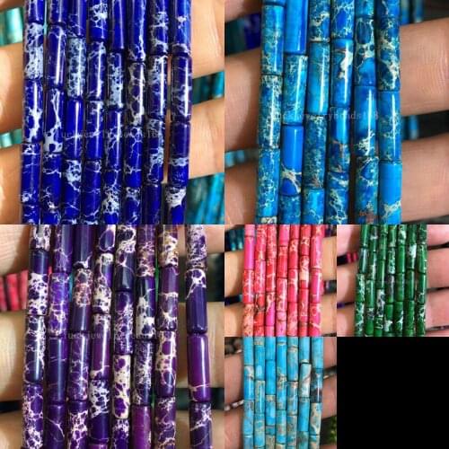 Free Shipping Fashion Jewelry 4x13mm Imperial Jaspe Carnelian Barrel Loose Beads 15.5"WFH437