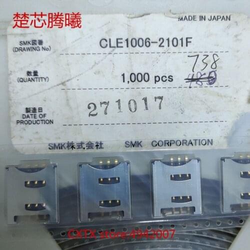 CHUXINTENGXI CLE1006-2101F For N85 SIM Card Reader Connector Socket Holder Slot NEW Original TF Card Reader