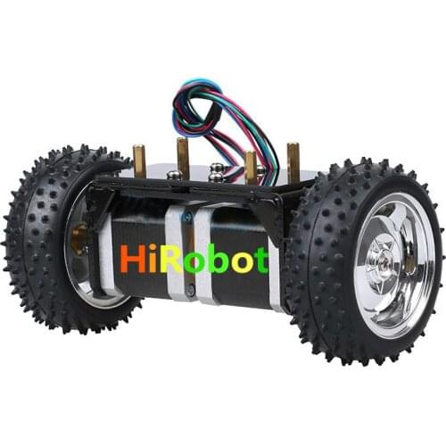 Two rounds of self-balancing stepper motor car two-wheel balancing car Smart car chassis