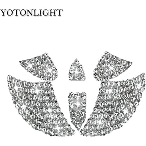 Steering Wheel Emblem Logo Diamond Car Sticker Accessories Interior For Mazda Hyundai Rav4 Camry Teana Corolla GLE Qashqai