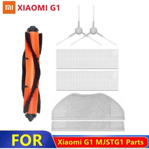 MIJIA MJSTG1 Hepa Filter Main Brush Cover Mop Cloth Side Brush Parts For Xiaomi G1 Robot Vacuum Cleaner Accessories