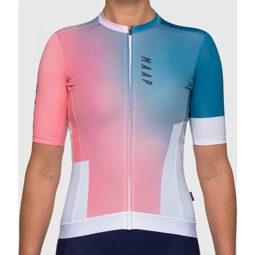 Maap 2021 New Women Cycling Jerseys Road Bike MTB Cycling Tops Jersey Ropa Ciclismo Short Sleeve Racing Bike Cycling Clothing