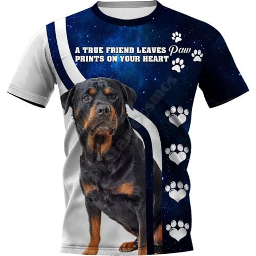 Rottweiler 3D Printed t shirts women for men Summer Casual Tees Short Sleeve T-shirts Short Sleeve Drop Shipping 07