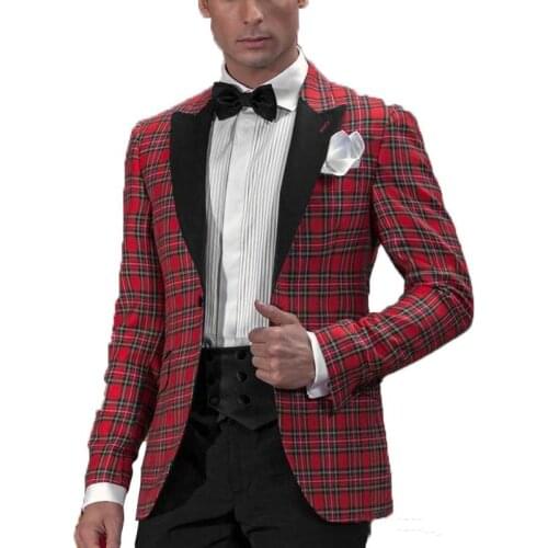 Handsome Groomsmen Peak Lapel Groom Tuxedos Mens Wedding Dress Man Jacket Blazer Prom Dinner (Jacket+Pants+Tie) K193