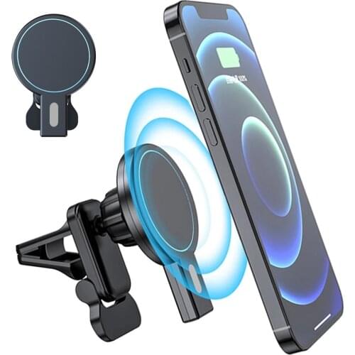 Magnetic Car Phone Holder For Phones Universal Car Air Vent Holder For iPhone 12 Cell Mobile Phone Mount Charging stand