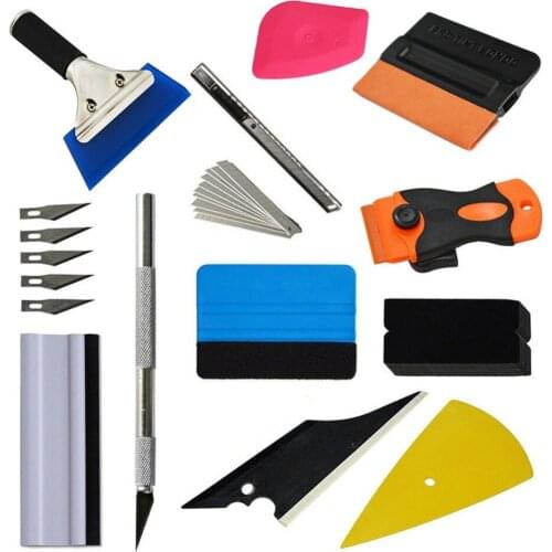 High Quality Car Wrapping Tools Kit Vinyl Squeegee Felt Scraper Pro Cutter Razor Profession Window Tinting For Car Tools