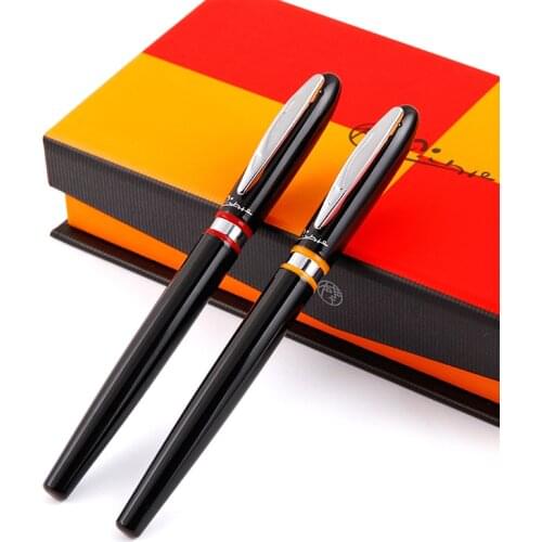Free Shipping Pimio 907 0.5mm Iridium Nib Luxury Smooth Metal Fountain Pen with Original Gift Box Ink Pens