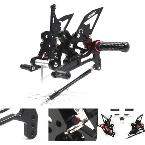 Arashi Rider Rearset For SUZUKI GSXS750 2015 2016 2017 2018 2019 GSX-S750 Adjustable Footrests Foot Pegs GSR 750 2011-2017