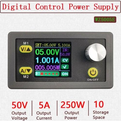 DC Step Down Converter CC CV 50V 5A Power Module Adjustable Regulated Laboratory Power Supply Voltmeter Ammeter