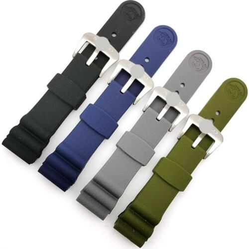 22mm Waterproof Rubber Strap for Seiko SRP601J1 Watch Sport Mens Diving Replace Rubber Watchband Top Quality