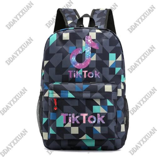 TIK TOK School Bags Rucksack Laptop School Bags For Teenage Girls Boys Travel Bolsa Mochila Feminina