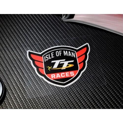 Reflective Isle of man road races stickers Manx T/T Tourist Trophy motorcycle helmet TT stickers vinyl for Superbike ATV
