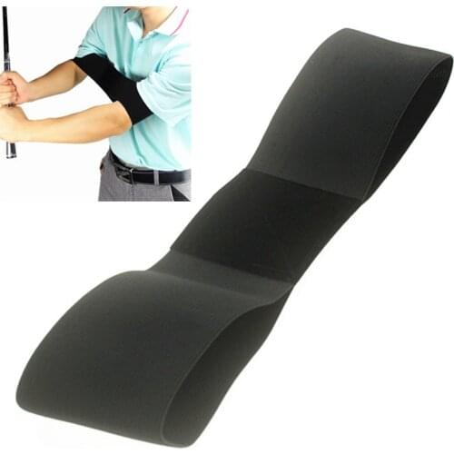 Golf Swing Trainer eginner Practicing Guide Gesture Alignment Training Aid Aids Correct Swing Trainer Elastic Arm Band Belt