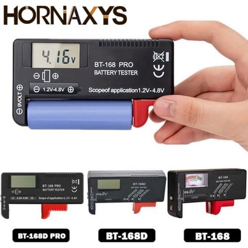 BT-168 AA/AAA/C/D/9V/1.5V batteries Universal Button Cell Battery Colour Coded Meter Indicate Volt Tester Checker BT168 Power