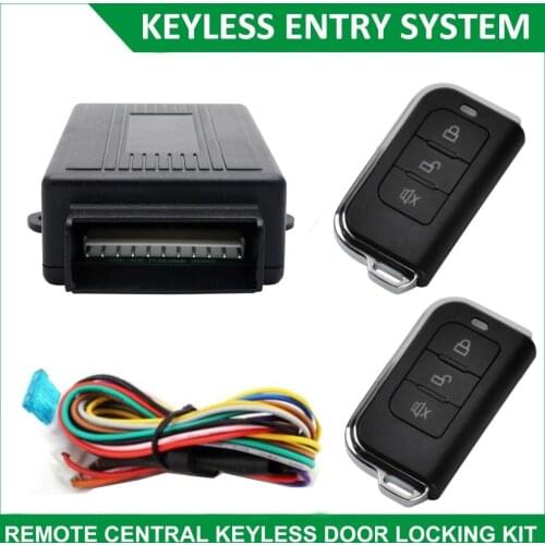 Universal Car Central Kit Door Locking Remote Control Keyless Entry System 2Keys
