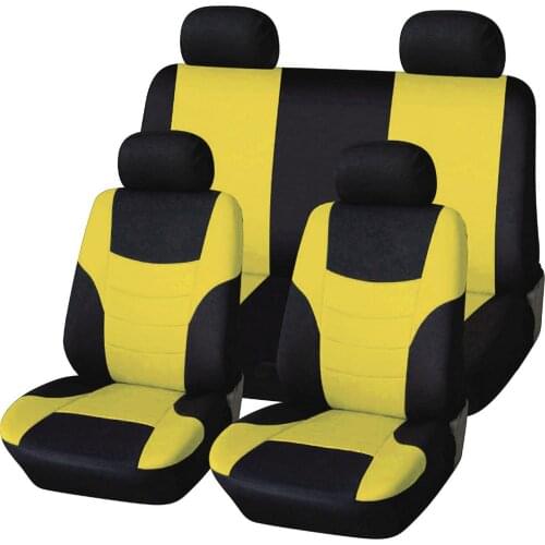 Car Seat Full Cover Universal Accessories Styling red blue yellow orange green rosy red For VW POLO golf Peugeot 206 lada