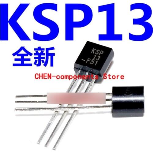 50pcs Brand new original KSP13 TO-92 straight Insert Triode