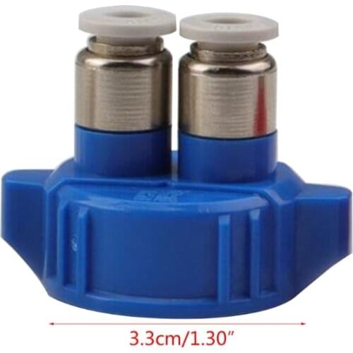 Aquarium CO2 System Tube Valves Guage Bottle Cap Fish Tank Live Plant Reactor