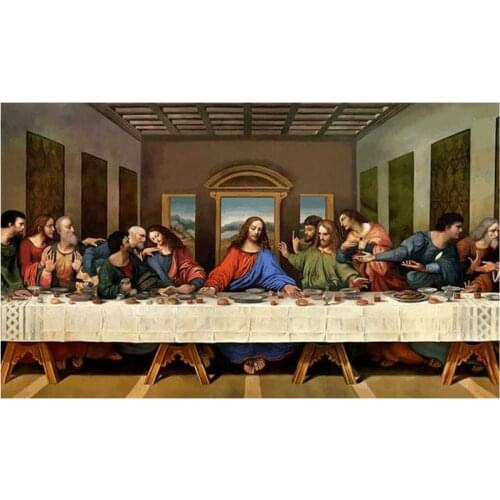 5D DIY Full Round/Square Diamond Painting The Last Supper 3D Embroidery Cross Stitch Rhinestone Mosaic Home Decor Gift Y1285
