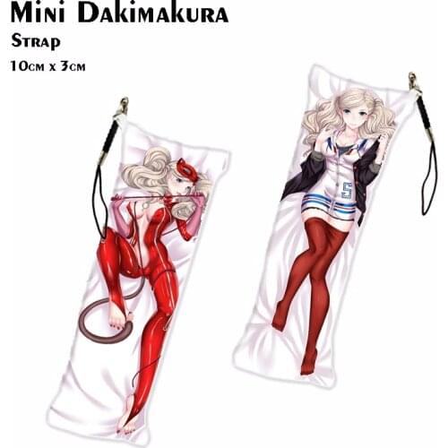 Anime Keychain Persona 5 Anne Takamaki Mini Dakimakura Bag Hanging Makoto Niijima Futaba Sakura Pendant Keyring Wholesale