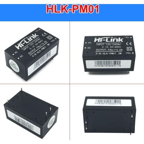 Free shipping 4 pcs HLK-PM01 AC-DC 220V to 5V 600mA Step Down Intelligent Household Switch Power Supply Module