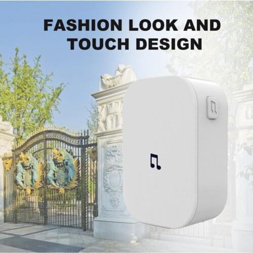110DB Wireless Doorbell Waterproof Remote US/UK/EU Plug Smart Wifi Video DoorBell Battery Button Receiver