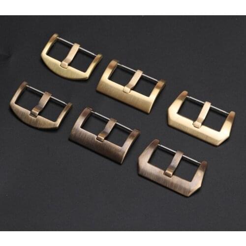 CUSN8 Bronze Buckle, 18 20 22 24 26MM Suitable Leather Strap Buckle, Bronze Watch Accessories