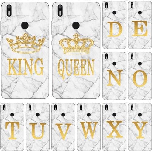 Phone Case For BQ Aquaris X5 Plus X X2 Pro U Lite Plus White Marble Golden English Letter Fashion Name Back Cover Shell Fundas